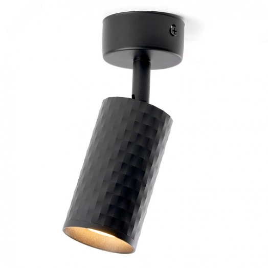 Светильник ДБО GU10 без лампы наклонный черный