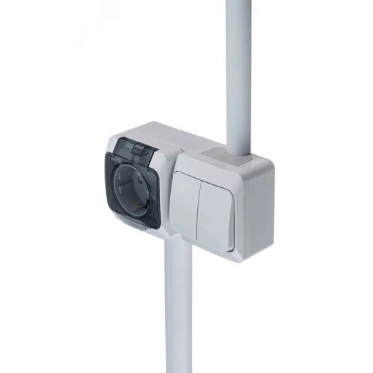 Кабель-канал MultiSet 30x13х2000 мм арочной формы ПВХ  Серый