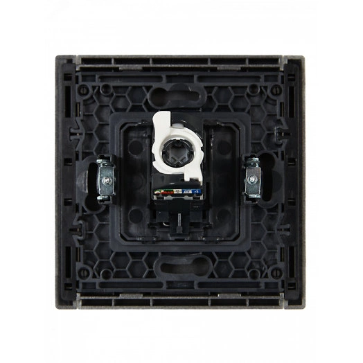 FORTE&PIANO Розетка компьютерная RJ45 кат.5E FP532 сталь IEK