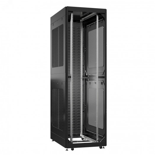 Шкаф серверный 42U 800х1200 передняя дверь: без. задняя дверь: протект IP41. боковые панели: перфорированные. цвет: черный RAL9005 