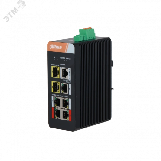 Коммутатор неуправляемый 8 портов SFP/RJ45 10 100 1000 Мб/с PoE 96Вт