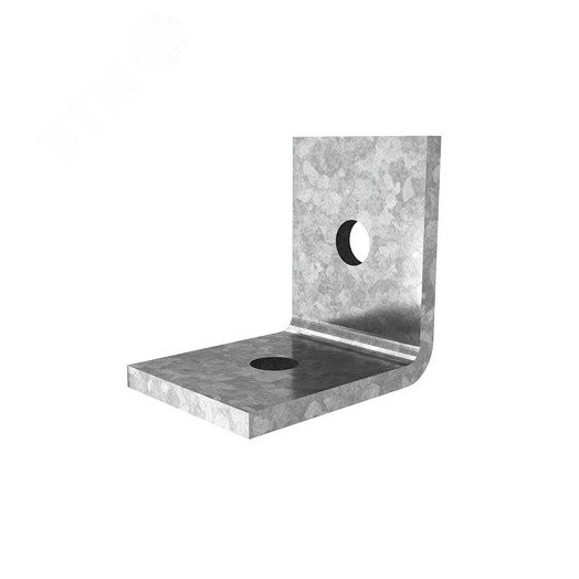 Уголок №1, 2 отверстия для СТРАТ профиля, толщ. 5,0 мм, гальван. цинк