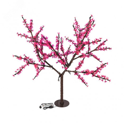 Дерево светодиодное Сакура, высота 1,5м, диаметр кроны 1,8м, розовые светодиоды, IP65