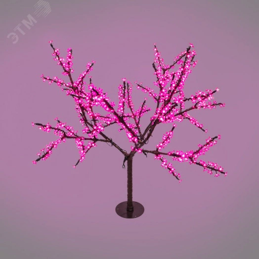 Дерево светодиодное Сакура, высота 1,5м, диаметр кроны 1,8м, розовые светодиоды, IP65