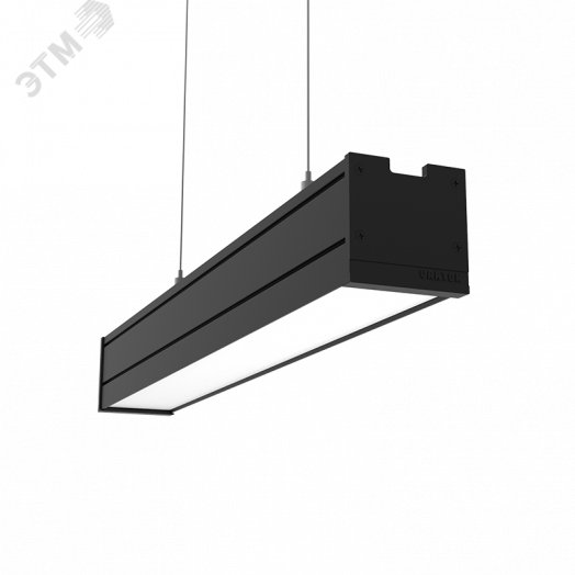 Светильник светодиодный Mercury Pro подвесной 26 Вт 4000 К 514х65х65 мм IP54 RAL9005 черный муар с рассеивателем опал подв. 2м