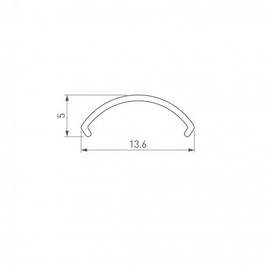 Экран ARH-ROUND-D16-2000 OPAL-PM (пластик)