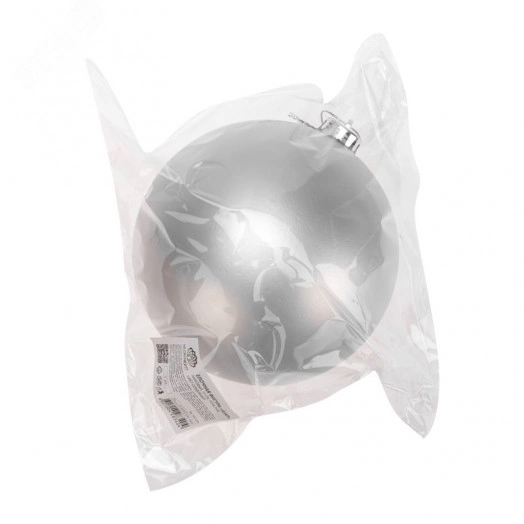 Елочная фигура Шар 15 см цвет серебряный матовый