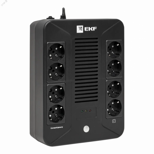 ИБП E-Power Home 800 ВА, 480Вт,8хSchuko,USB,RJ45,Led