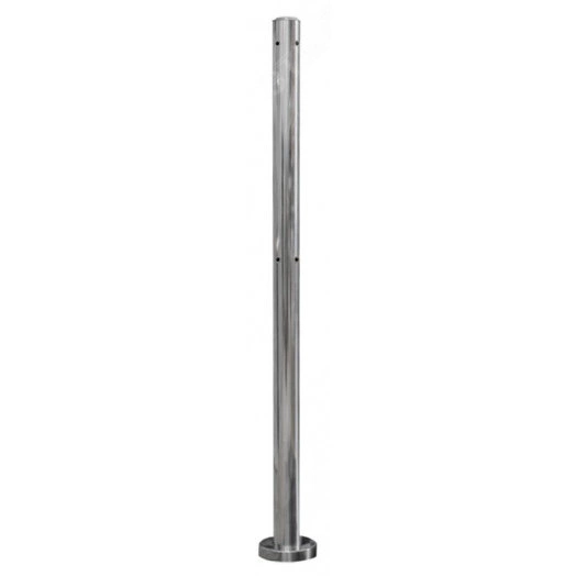 Стойка двухсторонняя угловая, хромированная, 1000 х D50 мм