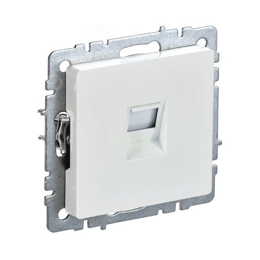 BRITE Розетка компьютерная RJ45 кат.6 РК11-БрЖ жемчуг IEK