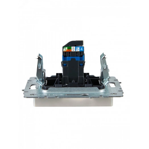 BRITE Розетка компьютерная RJ45 кат.6 РК11-БрЖ жемчуг IEK