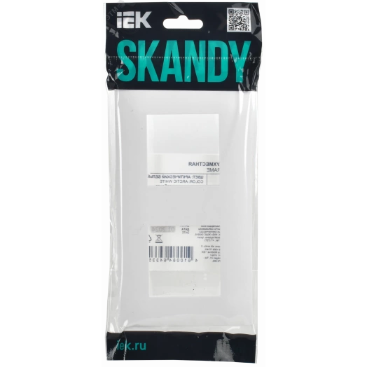 SKANDY Рамка 2-местная SK-F02W арктический белый IEK