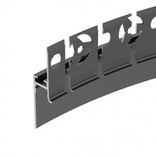 Профиль PLINTUS-FANTOM-BENT-H20-SIDE-2000 BLACK (Алюминий)