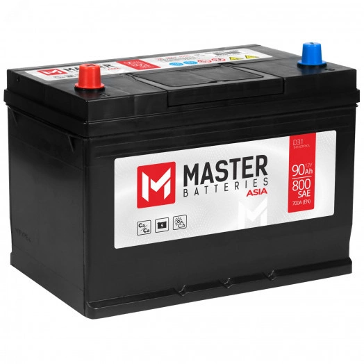 Аккумулятор автомобильный MASTER BATTERIES Asia 90Ah L+