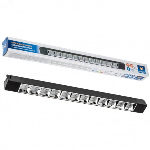 Светильник-прожектор ULB-Q282 30W/4000K BLACKсветодиодный трековый Линейный 2500 Лм (4000К) Корпус черный