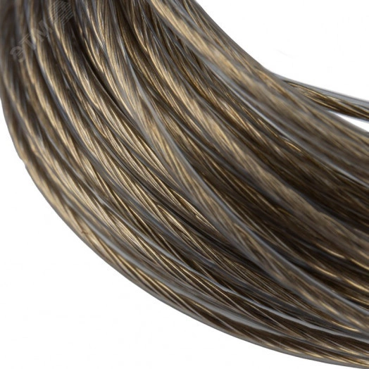 Трос стальной в ПВХ оплетке d=2.0 мм. прозрачный (20 м)