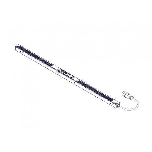 Блок распределения питания Uniprom. управляемый. 0U. 240В. 1Ф. 16A. 36xC13 6xC19. 3м кабель. IEC309