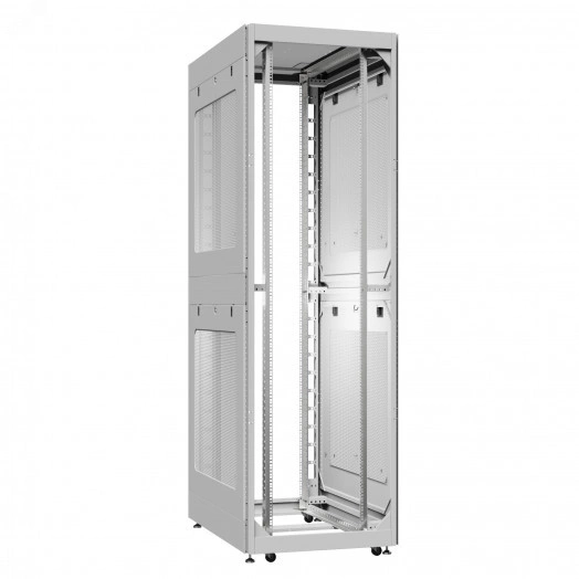 Шкаф серверный 42U 800х1000 передняя дверь: без. задняя дверь: без. боковые панели: перфорированные. цвет: серый RAL7035 