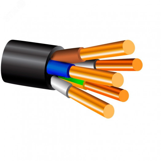 Кабель силовой ВВГ 5х1.5ок (N, PE) - 0.66 ТРТС