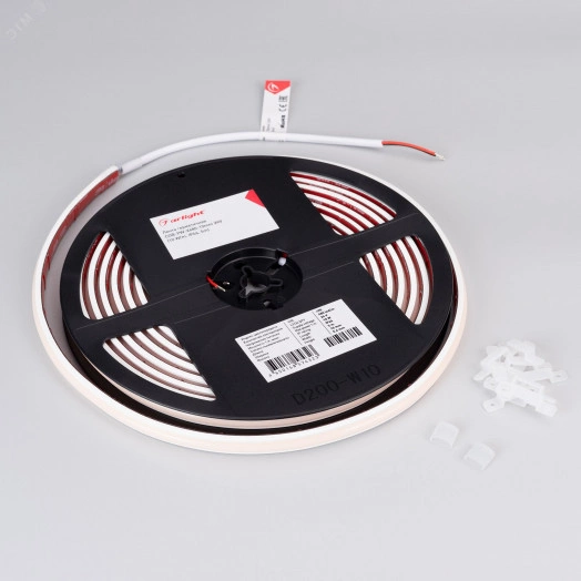 Лента герметичная COB-PW-X480-10mm 24V White6000 (10 W/m, IP66, 5m) (Arlight, 5 лет)