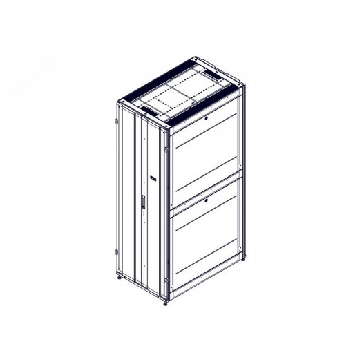 Шкаф Uniprom. 48U-750/1200. боковые панели 4шт. черный