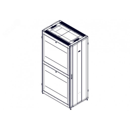 Шкаф Uniprom. 48U-750/1200. боковые панели 4шт. черный