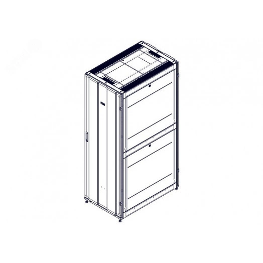 Шкаф Uniprom. 48U-750/1200. боковые панели 4шт. черный