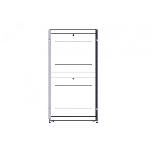 Шкаф Uniprom. 48U-750/1200. боковые панели 4шт. черный