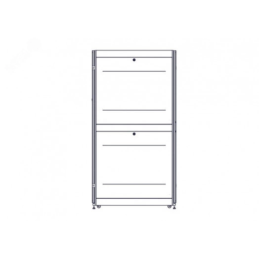 Шкаф Uniprom. 48U-750/1200. боковые панели 4шт. черный