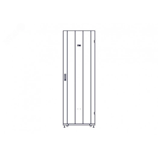 Шкаф Uniprom. 48U-750/1200. боковые панели 4шт. черный
