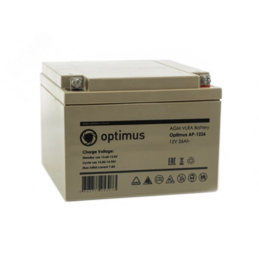 Аккумуляторная батарея Optimus AP-1226 26ач 12в