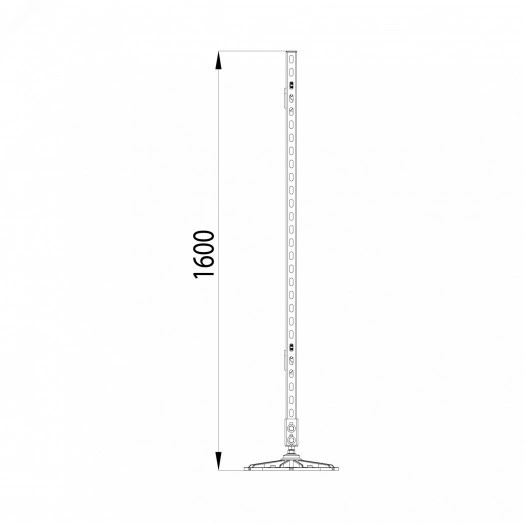 Опорная конструкция для горизонтальных прямоугольных воздуховодов и металлических лотков кабеленесущих систем TECHNORAPTOR FOOT 1000х1500