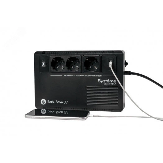 Источник бесперебойного питания Line-interactive BVSE 800 ВА/480 Вт 1/1 1 сек Tower 3хSchuko CEE 7 USB