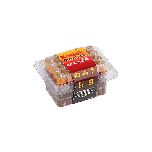 Батарейка LR03-24 plastic box MAX SUPER Alkaline [24 3A PVC] (24/480/33600)