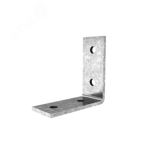 Уголок №3, 4 отверстия для СТРАТ профиля, толщ. 5,0 мм, гальван. цинк