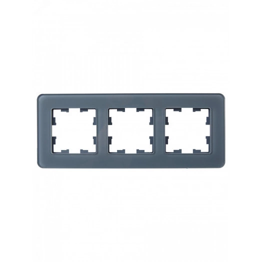 BRITE Рамка 3 поста РУ-3-2-Бр стекло графит RE IEK