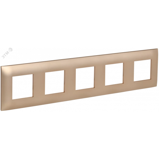 SKANDY Рамка 5-местная SK-F05Sa песочный IEK