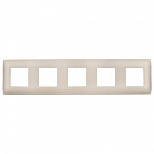 SKANDY Рамка 5-местная SK-F05Sa песочный IEK