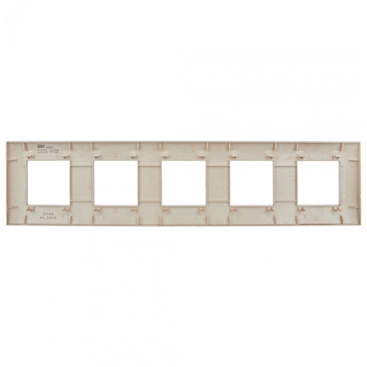 SKANDY Рамка 5-местная SK-F05Sa песочный IEK