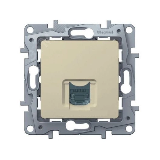 ETIKA Розетка телефонная RJ11 слоновая кость