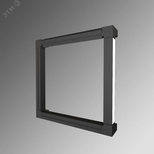 Светодиодный светильник RVE-PLS5050-COMPOSITION-KUAD-1000-N (Бра квадрат 1000х1000х100мм 50х50мм 84Вт Накладной 4000K черный)