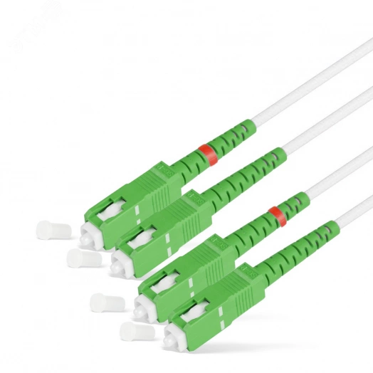 Шнур оптический dpc SC/APC-SC/APC 9/125мкм G.657A1 2.0мм 15м LSZH (патч-корд)