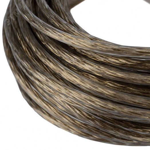 Трос стальной в ПВХ оплетке d=3.0 мм. прозрачный (20 м)