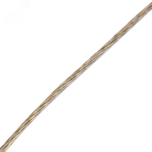 Трос стальной в ПВХ оплетке d=3.0 мм. прозрачный (20 м)