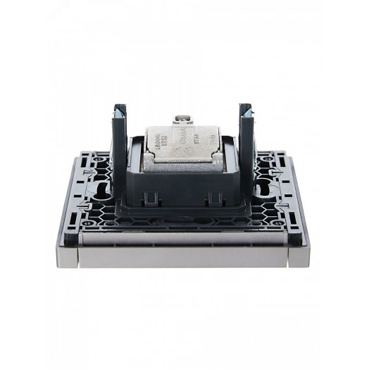 FORTE&PIANO Розетка двойная TV+SAT FP538 сталь IEK