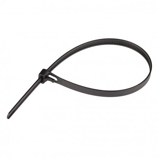 Стяжка многоразовая нейлоновая PRM 7,5х200мм, черная (15 шт)