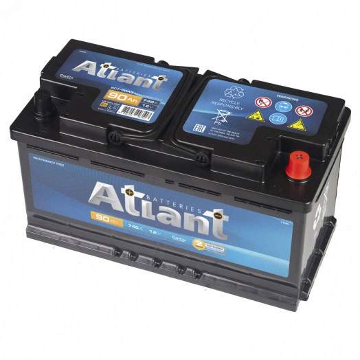 Аккумулятор автомобильный ATLANT Blue 90Ah R+