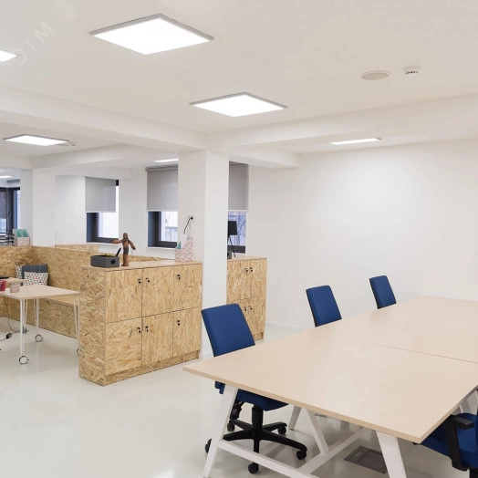 Светильник светодиодный ДВО-36w 588х588х40 4000K 3600Лм матовый Грильятто