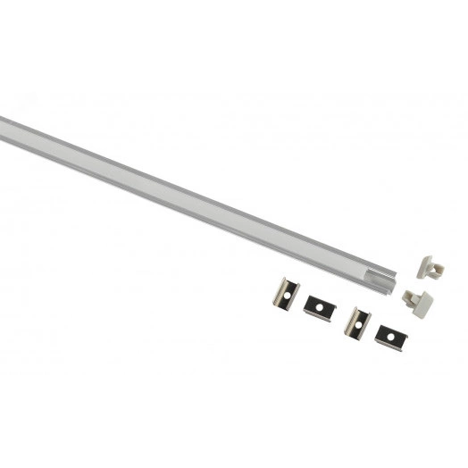 Комплект с врезным анодированным профилем 1209 12,4х9мм 2м