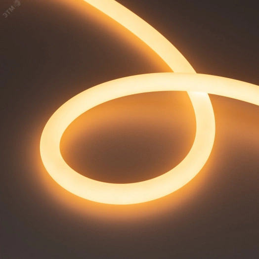 Лента герметичная MOONLIGHT-TOP-A336-D18мм 24V Warm2300 360deg (14.4 W/m, IP65, 2835, 5м, wire x1) (Вывод кабеля прямой)